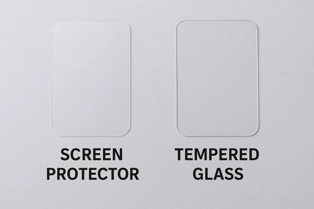 screen protector vs. tempered glass