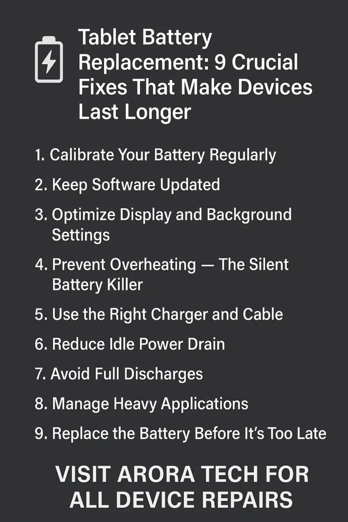 Tablet Battery Replacement