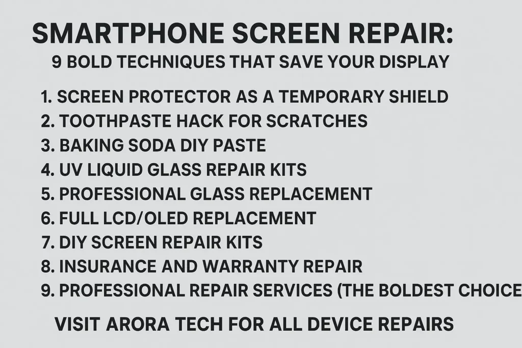 smartphone screen repair
