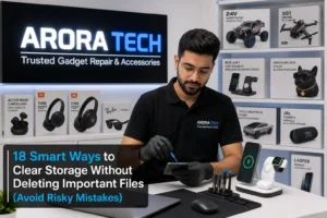 clear storage without deleting important files