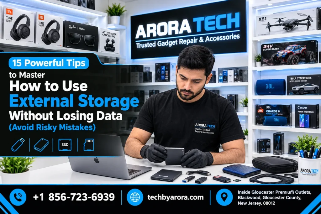 external storage without losing data