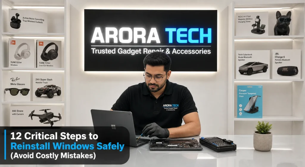 reinstall Windows safely