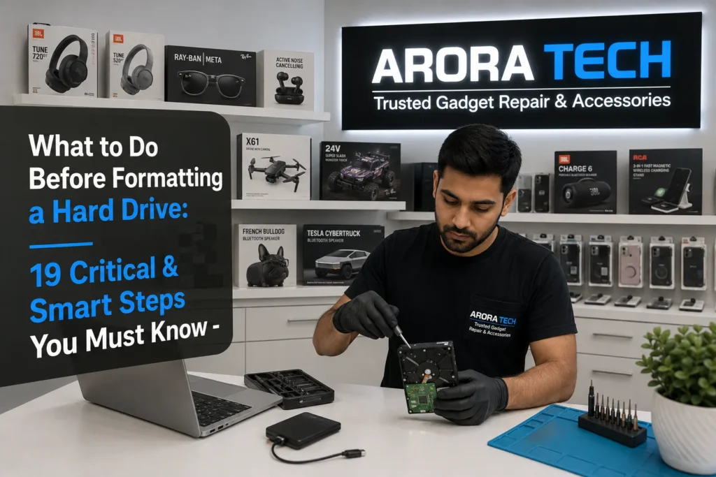 to do before formatting a hard drive