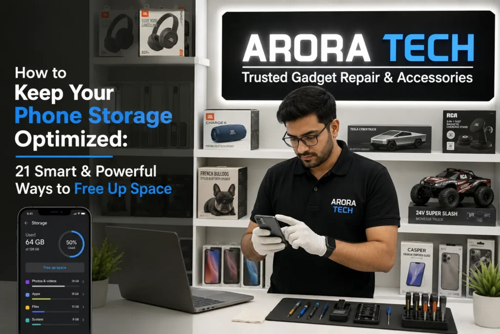 keep your phone storage optimized